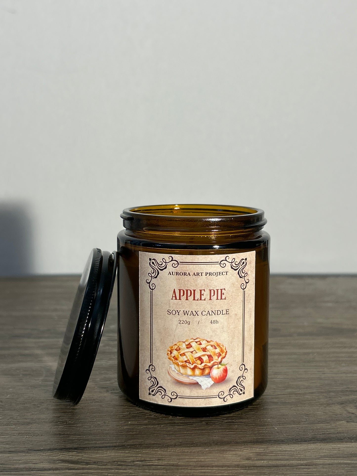 Κερί Σόγιας σε βαζάκι με άρωμα Apple pie